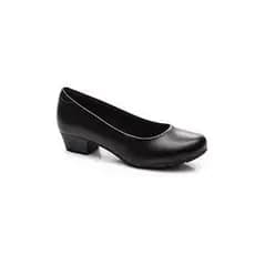 SCARPIN MODARE ULTRA CONFORTO NAPA PRETO SALTO BAIXO GROSSO LEVE MACIO
