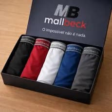 kit 8 Cuecas Boxer Microfibra Original Adulto MALLBECK