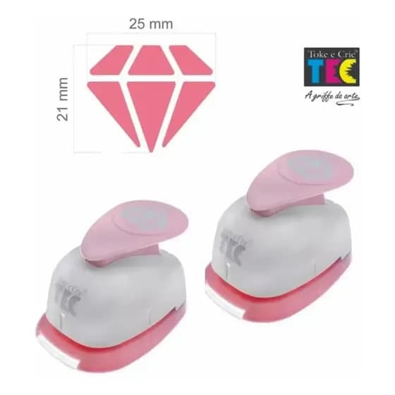 02 Furador Papel Toke E Crie Jumbo Diamante 20317 Promoção