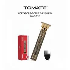 Máquina De Cortar Cabelo E Barba Vintage Profissional Sem Fio Recarregável Tomate MAG-032