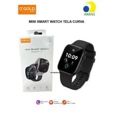 RELOGIO MINI SMARTWATCH TELA CURVA A'GOLD PRO RL-12