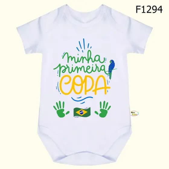 Body Bebê Minha Primeira Copa SF1294