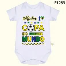 Body Bebê Minha Primeira Copa Do Mundo SF1289