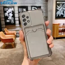 Capa De Celular Flexível Anti-Impacto/Transparente/Com Entrada De Cartão Para Samsung GalaxyA42/A52/A52S/A72/A32/A22/A12
