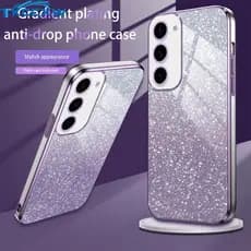 Capa Para Telefone Samsung Galaxy S20 S21 S23 FE Plus Ultra Casing Textura De Luxo Com Revestimento Macio