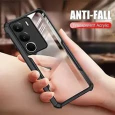 Capa Armadura Acrílica Transparente À Prova De Choque Para Realme C71 4G TPU De Proteção De Moldura Macia Em RealmeC71 R