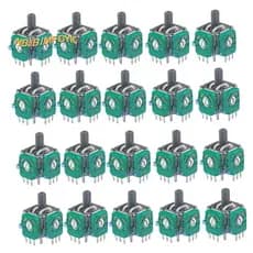 20 Peças Para PS4 3D Analógico Joystick Polegar Vara Switch Pro/XBOX Um/PS4 Controlador De Jogo Potenciômetro , Acabamento Fino Durável