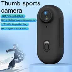 Câmera de Ação 1080P WiFi à Prova D‘água 30M Mini Câmera Esportiva com Lente Grande Angular 120° Pulsadeira Magnética