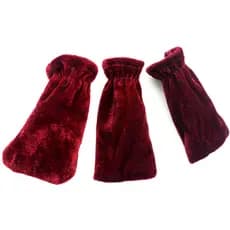 3 Pçs Pleuche Piano Pedal Capa Protetora Caso Instrumentos Musicais Acessórios (Vermelho)