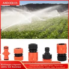 Conector de mangueira abs g1/2 polegadas, 5 peças, tubo de irrigação de jardim, kit de conexão de tubulação de água em