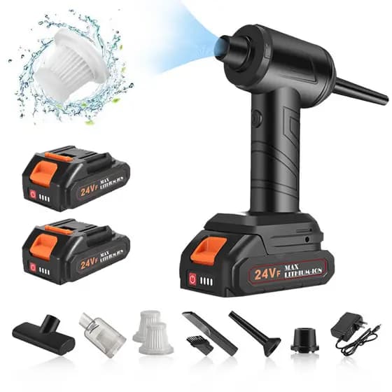 [Andoer.br] Aspirador De Pó Sem Fio Para Carro , Limpador Portátil 300W 12000PA Recarga Doméstica