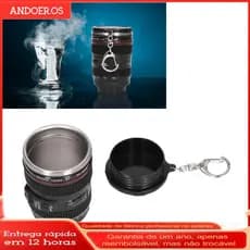 Copo de lente de câmera Funien Aço inoxidável EF 24-105mm F 4.0L USM Caneca de café para amantes de fotografia Material
