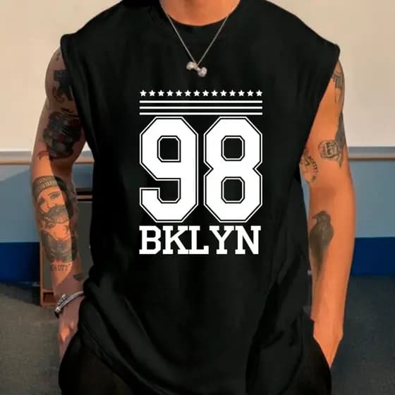 Regata Machão Plus Size Brooklyn Style Estilo Moda Verão Academia Treino Larga