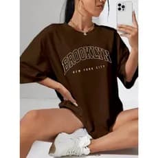 Camiseta Oversized Life Style Tecido Confortável Tshirt Moda Gringa Brooklyn new york city