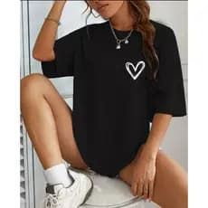 Camiseta Feminina Academia Treino Oversized Camisetão Longa Algodão Confortavel