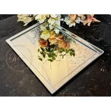 Bandeja Espelhada Decorada sala cozinha banheiro para decoração perfumes vários tamanhos