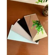 Bandeja Branca Decoração Sala cozinha quarto 20x10 cm Rose Preta Espelhada Verde