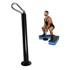 Suporte De Anilha Pará Agachamento Sumô Com Mosquetão 80mm