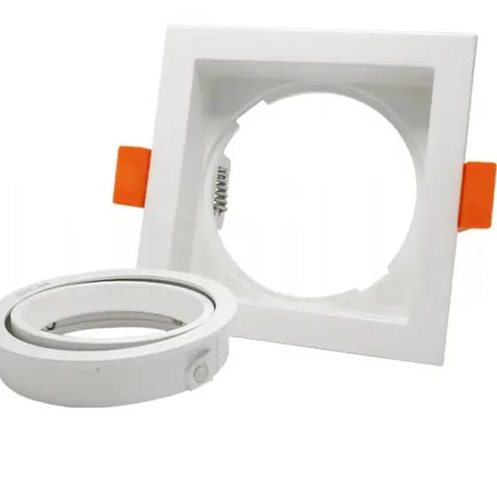 Spot Recuado MR16 LED para Teto Embutido Direcionável, Decoração e Iluminação de Ambientes  Bivolt -Branco Gesso sanca