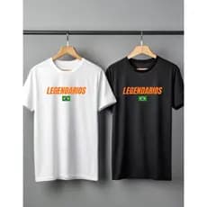 Kit 2 camisetas movimento LEGENDÁRIOS Lançamento Exclusivo Top Fé Cristo Evangelico Cristão Católico