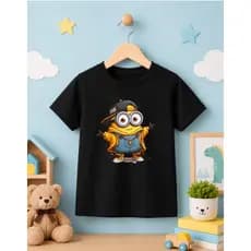 Camiseta Personagem Desenho Filme Infantil Banana Minio Fofo Engraçado