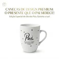 KIT  Canecas Dia dos Pais Em Porcelana  Glamour Personalizada Presente Pai Frases Amor Carinho Presente Pai te Amo