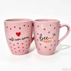 Caneca Frases Motivacionais Porcelana 260ml Fé Amor Família Gratidão Paz Sonhe Acredite Xícara Café Presente Viva Sonhos