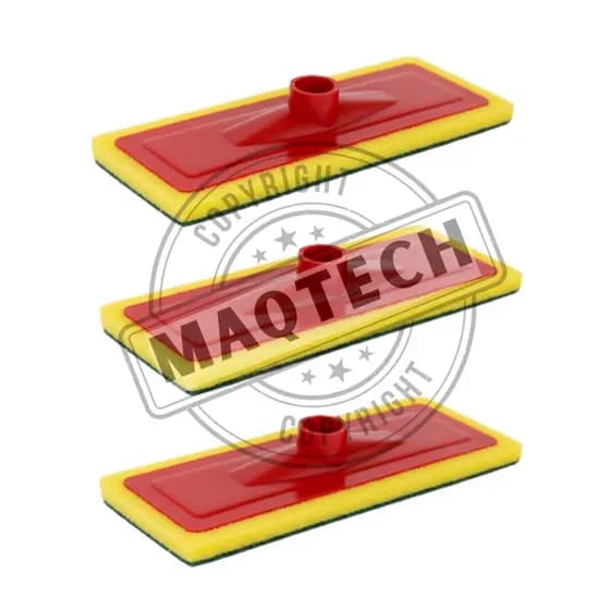 Kit 3 Rodo Esponja Espuma Lava Piso e Azulejo Esfregão Mop Abrasivo Limpeza Pesada Sem Cabo Multiuso