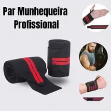 Par de Munhequeira profissional para academia