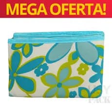 Tapete Esteira Dobrável Piquenique Praia 0,80x1,50m Estampa Floral | Sem Alça