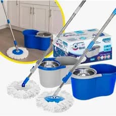 Mop Giratório com Balde Duplo Para uma Limpeza Prátida e Rápida