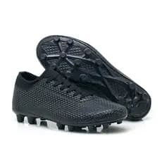 Chuteira Para Futebol Campo Botinha Cano Alto Toda Preta Fera Calçados Masculino Numeração 35 ao 44