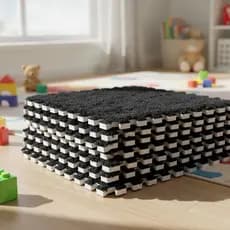 Kit 10 Peças Tapete Eva Tatame Infantil Decoração Pelúcia