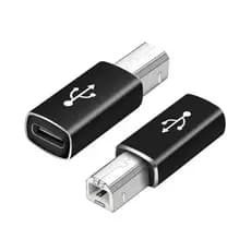 Adaptador conector otg usb type-c pra midi tipo b cabo plug tomada extensão conversor impressora
