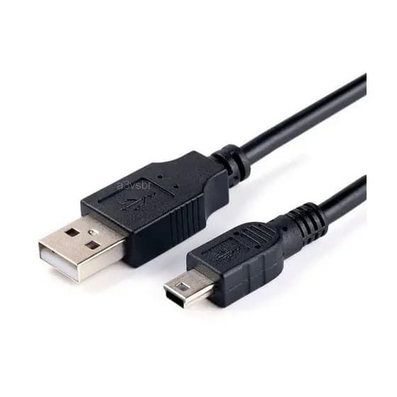 Cabo de dados 40 cm conector otg usb 2.0 pra mini-b v3 celular ps3 camera