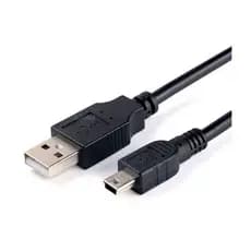 Cabo de dados 40 cm conector otg usb 2.0 pra mini-b v3 celular ps3 camera