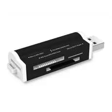 Leitor de cartão memória micro tf sd hc xc m2 ms pro duo adaptador gravador cabo plug usb conector