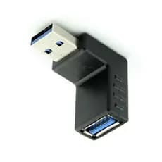 Adaptador 90 graus cabo conector USB-A extensão tomada computador radio