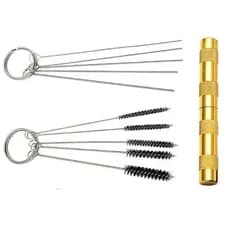 Kit Limpeza Pistola Pintura Escovas Agulha Aerógrafo 11 ferramentas