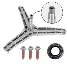 Kit Eixo Tripé Lava E Seca Compatível Samsung Retentor DC60-0057A022 DC97-14370E/H