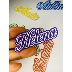 ENVIO IMEDIATO - Kit de Apliques com Nome - Apliques personalizados - Apliques para Lembrancinhas