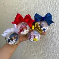 Envio Imediato - Bola de Natal - Personalizada com Foto (enviar foto no chat no momento da compra)