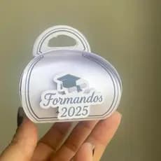 Envio Imediato- Kit com 20 -Porta Bombom Formatura Azul- Lembrancinha Personalizada/formatura
