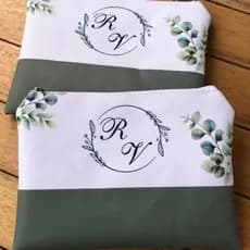 Necessaire Slim Personalizada Lembrancinha com Nome 20X14cm Madrinha Casamento