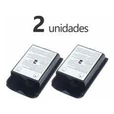 Kit 2 Tampa Pilha Bateria Compatível Controle de Xbox 360