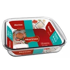 Marinex Assadeira Quadrada de Vidro Nadir 1,8lts Unidade