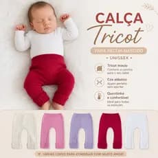 Calça infantil bebê RN tricô de luxo baby infantil menino/menina kits recem nascido maternidade baby
