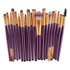 Jogo De Pincel Para Olhos Maange Roxo Profissional Com 20pçs