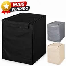 Capa Para Maquina Lavar Roupas de 8kg até 18kg - Brastemp Electrolux Consul Zíper Impermeável korino