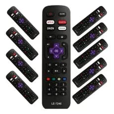 Kit 10 Controle Remoto Para Tv Aoc Smart Roku Atacado Revenda Netflix Globoplay
